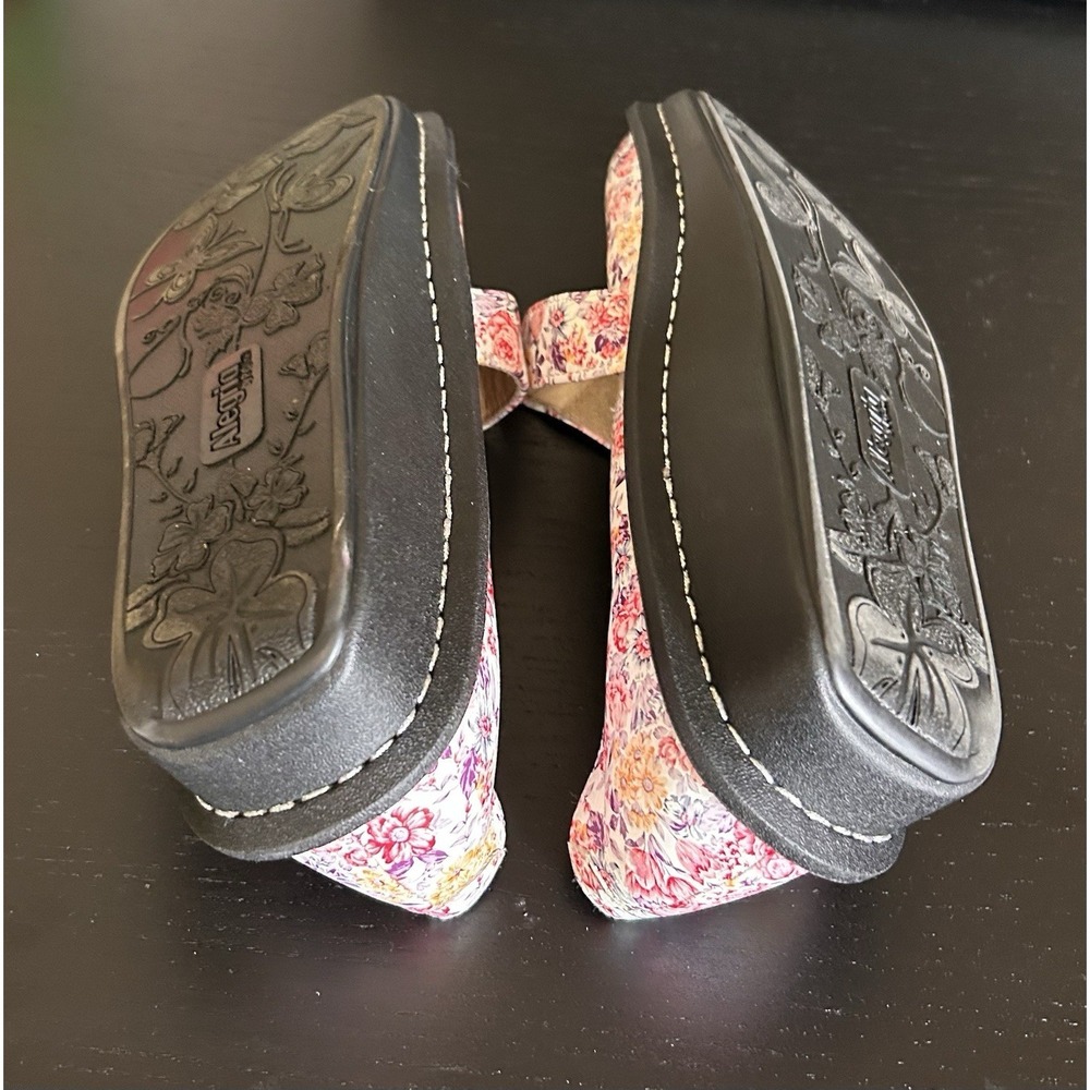 Alegria Floral Mary Jane Size 36 Nursing Shoes Comfort Leather US Women's 6 - Picture 3 of 6